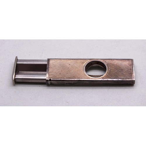 220 - VINTAGE SILVER CIGAR CUTTER