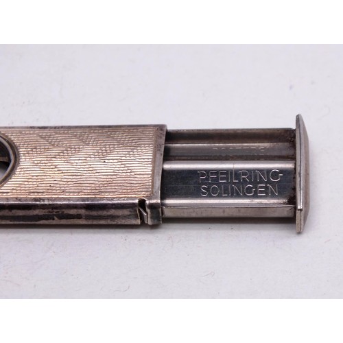 220 - VINTAGE SILVER CIGAR CUTTER