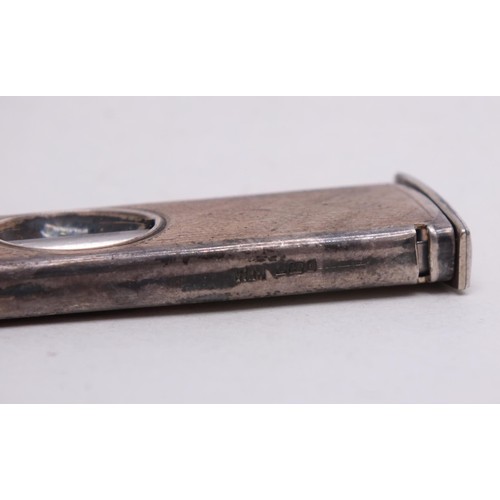 220 - VINTAGE SILVER CIGAR CUTTER