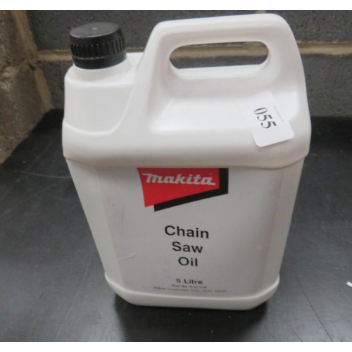 55 - MAKITA 5 LITRE CHAIN SAW OIL