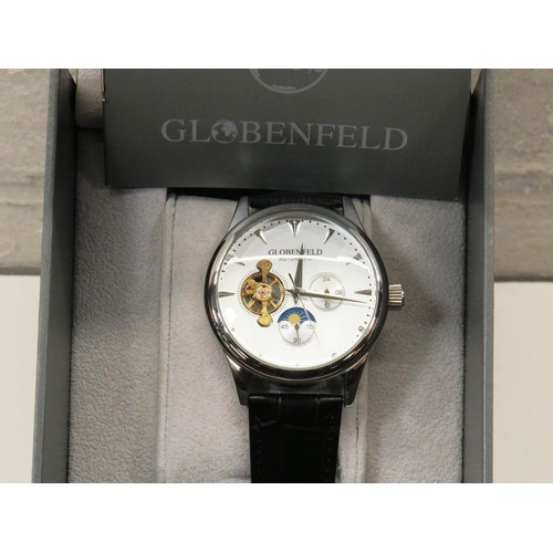 66 - HIGHEST QUALITY GLOBENFELD GENTS AUTOMATIC WATCH IN FULL WORKING ORDER KEEPING EXCELLENT TIME WITH O... 