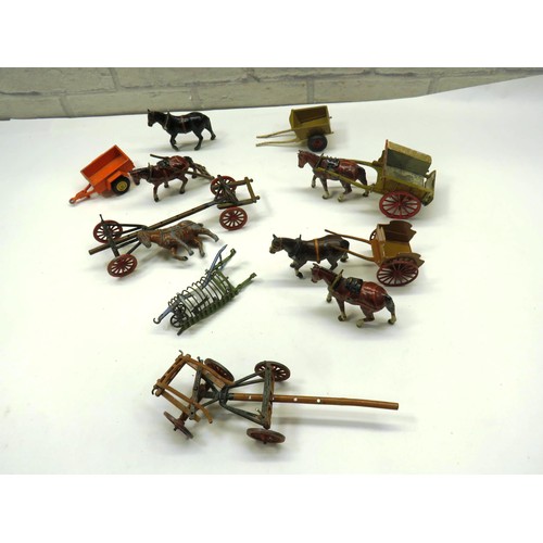 238 - COLLECTION OF VINTAGE BRITAINS DIECAST FARMING TOYS