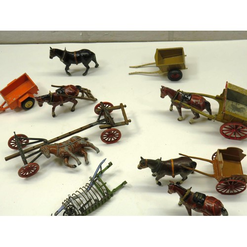 238 - COLLECTION OF VINTAGE BRITAINS DIECAST FARMING TOYS