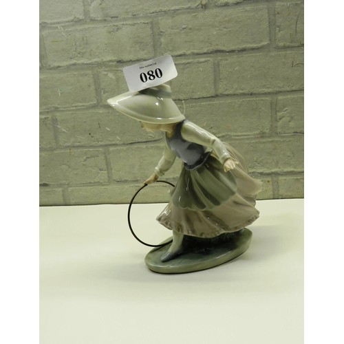 80 - NAO FIGURINE- GIRL WITH HOOP