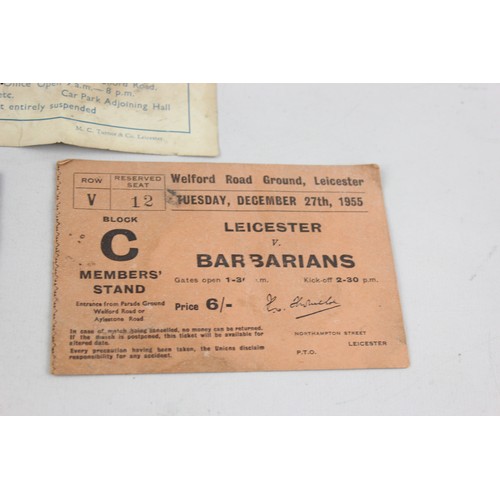 407 - 3 x Assorted Vintage SPORTING Memorabilia Includes 1951 First England Trial Ticket