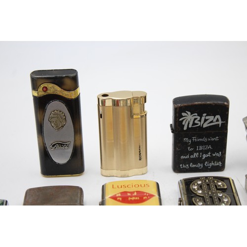 427 - 25 x Assorted Cigarette LIGHTERS Includes Vintage, Zippo Style, Novelty Etc