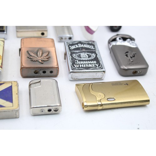 427 - 25 x Assorted Cigarette LIGHTERS Includes Vintage, Zippo Style, Novelty Etc