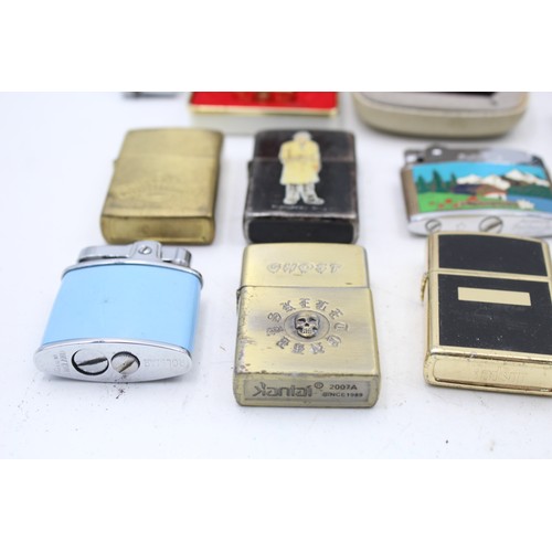 465 - 18 x Assorted Vintage BRANDED Cigarette LIGHTERS Includes Boxed, Hadson, Mosda Etc