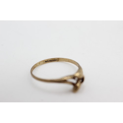 476 - 9ct gold vintage snake ring (1g)Size-P