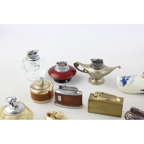 507 - 25 x Assorted Vintage TABLE LIGHTERS Inc. Ronson, Colibri, Mosda, Souvenir, Etc