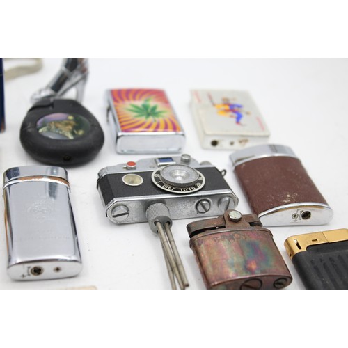 515 - 25 x Assorted Cigarette LIGHTERS Includes Vintage, Zippo Style, Novelty Etc