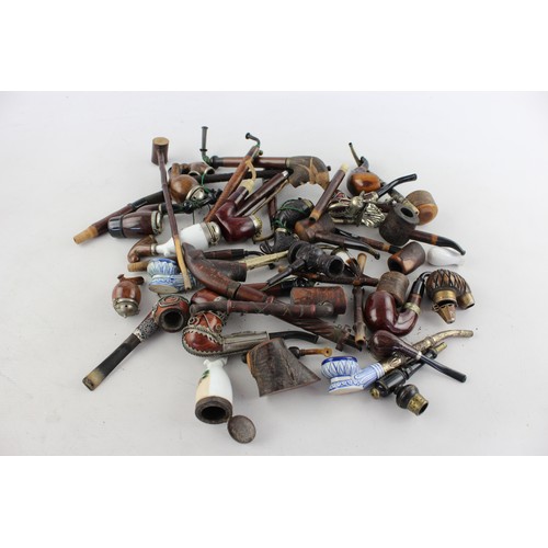 535 - Job Lot of Assorted Estate SMOKING PIPES Includes Tyrolean, Carved, Ropp, Etc