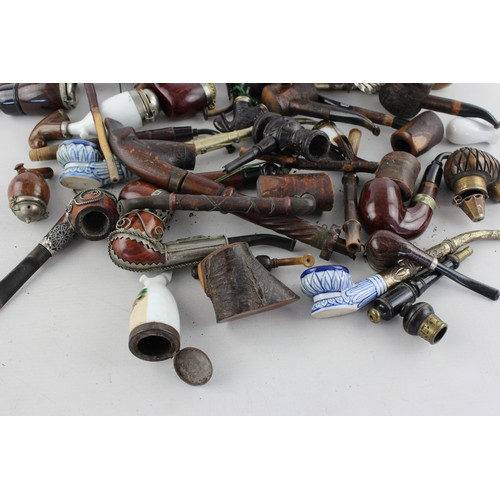 535 - Job Lot of Assorted Estate SMOKING PIPES Includes Tyrolean, Carved, Ropp, Etc