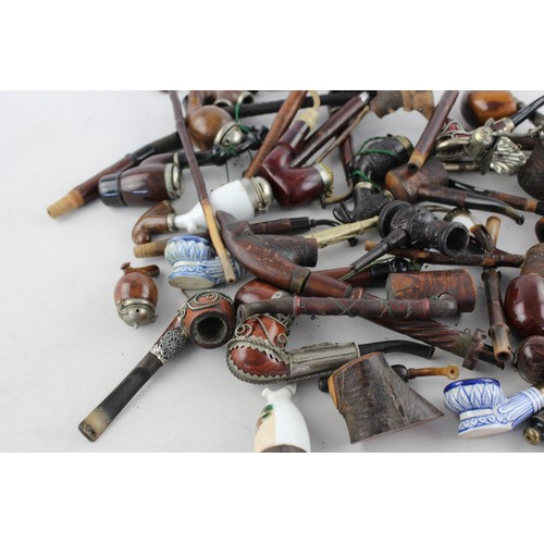 535 - Job Lot of Assorted Estate SMOKING PIPES Includes Tyrolean, Carved, Ropp, Etc