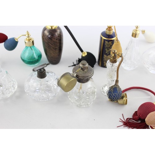 555 - 15 x Vintage LADIES VANITY Scent Bottles with Puff Atomisers Includes Royal Doulton