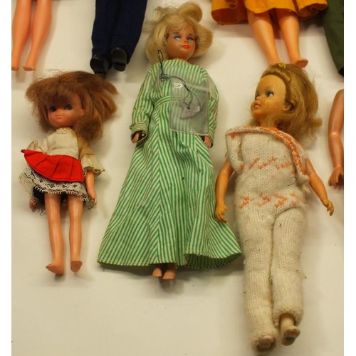 7 - 11 x VINTAGE SINDY DOLLS INCLUDING DOLLS FROM THE 1960'S