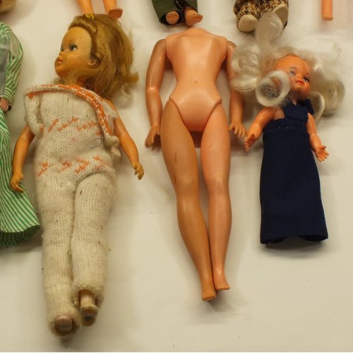 7 - 11 x VINTAGE SINDY DOLLS INCLUDING DOLLS FROM THE 1960'S