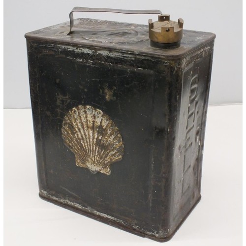 364 - VINTAGE SHELL PETROL CAN WITH ORIGINAL CAP