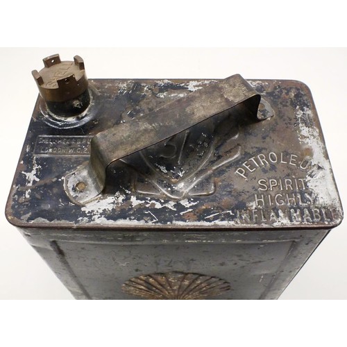 364 - VINTAGE SHELL PETROL CAN WITH ORIGINAL CAP