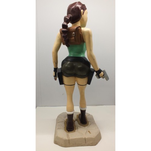 382 - 3FT TALL LARA CROFT TOMB RAIDER STATUE