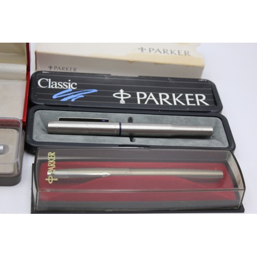 459 - 12 x Assorted ROLLERBALL / FELT PENS Inc Vintage, Parker, Sheaffer, Boxed Etc