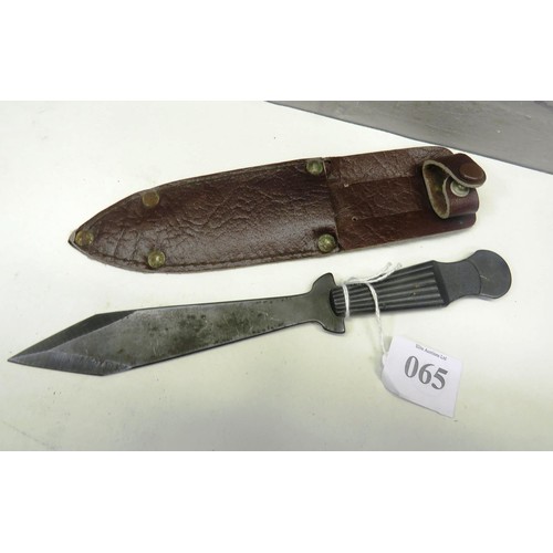 65 - THROWING KNIFE WITH SHEATH 91/4