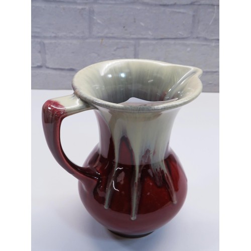 110 - WEST GERMAN STUDIO POTTERY JUG/PITCHER - HEIGHT 16.5CM