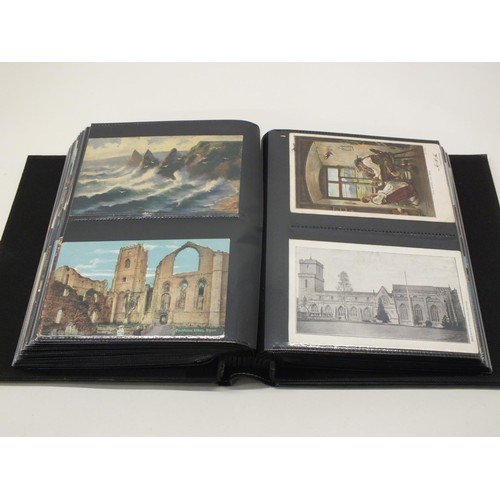 51 - ALBUM WITH 200 POSTCARDS INCLUDING TOPOGRAPHICAL , COMICAL ETC