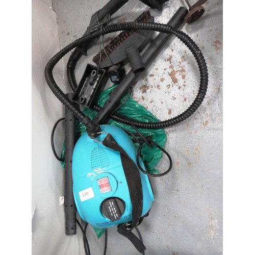 149 - STEAM CLEANER AND ATTACHMENTS