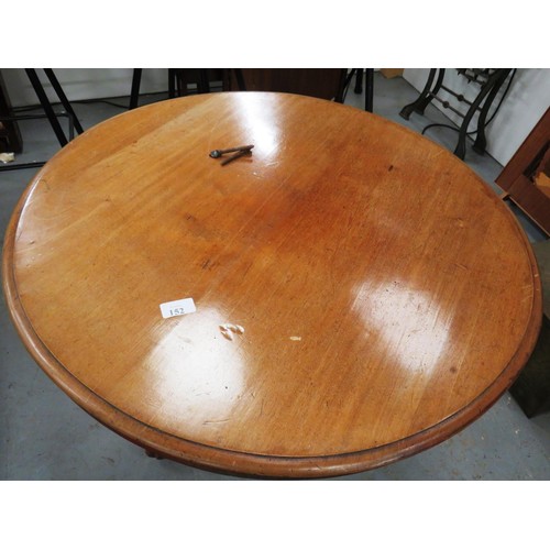 152 - ROUND WOODEN DINING TABLE