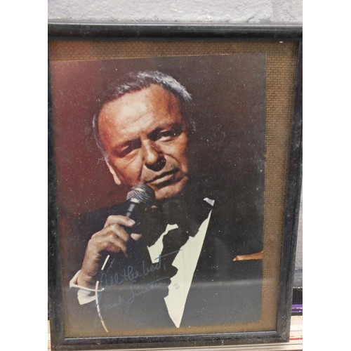 132 - FRANK SINATRA MEMORABILIA INCLUDES SIGNED PHOTOGRAPH, RECORDS & 1978 PROGRAMME FROM ROYAL FESTIVAL H... 