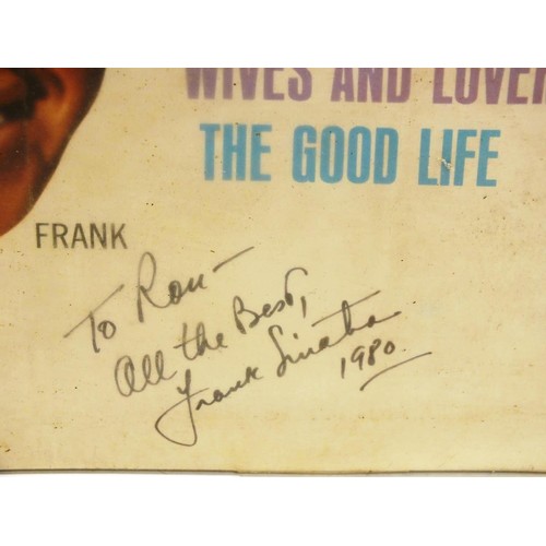 132 - FRANK SINATRA MEMORABILIA INCLUDES SIGNED PHOTOGRAPH, RECORDS & 1978 PROGRAMME FROM ROYAL FESTIVAL H... 