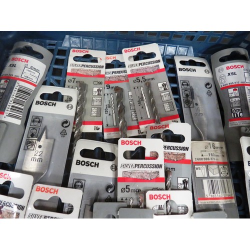 110 - 20 x BOSCH ASSORTED SDS SILVER PERCUSSION AND WOOD BITS