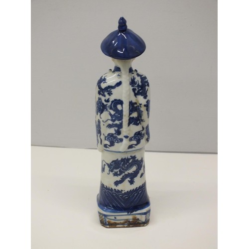 194 - ORIENTAL CERAMIC FIGURE SIGNED