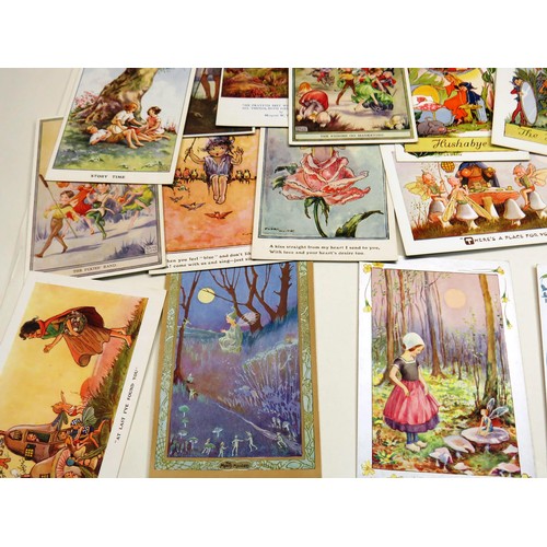 273 - 35 x POSTCARDS INCLUDES FAIRIES, VIVIAN MARSHALL, DOROTHY WHEELER ETC