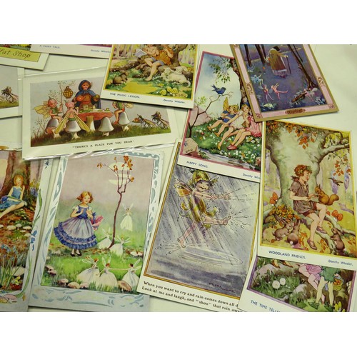 273 - 35 x POSTCARDS INCLUDES FAIRIES, VIVIAN MARSHALL, DOROTHY WHEELER ETC