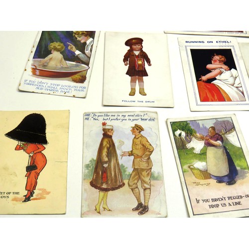 274 - 20 x VINTAGE COMIC HUMOUR AND NOVELTY POSTCARDS