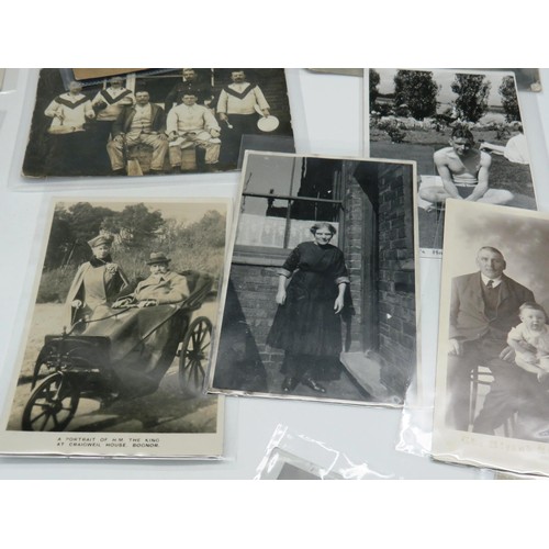 276 - 28 x ANTIQUE/VINTAGE PHOTO POSTCARDS AND CABINET CARDS