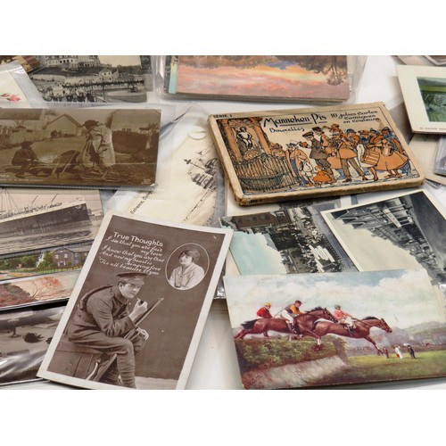 280 - JOBLOT OF VINTAGE AND ANTIQUE ASSORTED POSTCARDS