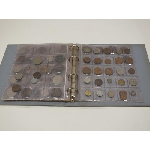 328 - ALBUM OF ASSORTED COINAGE TO INCLUDE PRE 1947