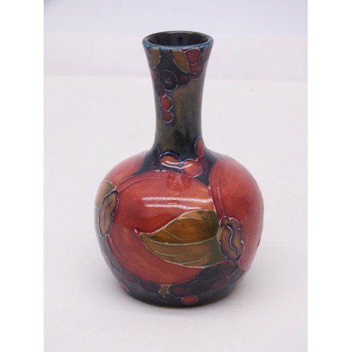 329 - POMEGRANATE PATTERN MOORCROFT VASE SIGNED BY WILLIAM MOORCROFT