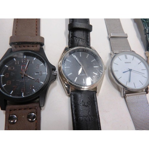 389 - 10x ASSORTED GENTS WRISTWATCHES