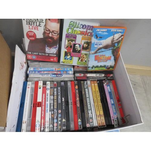 340 - TWO BOXES OF DVD'S