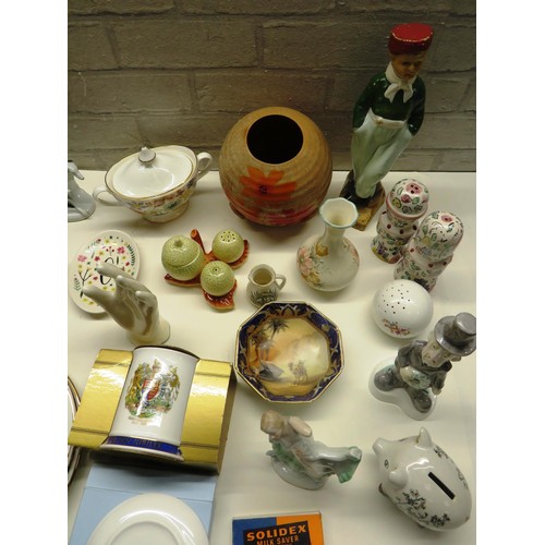 3 - MIXED CERAMICS- ART DECO, ANTIQUE AND COLLECTABLES