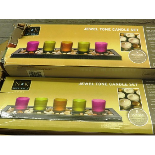 13 - 13 x BOXES OF JEWEL CANDLE SET