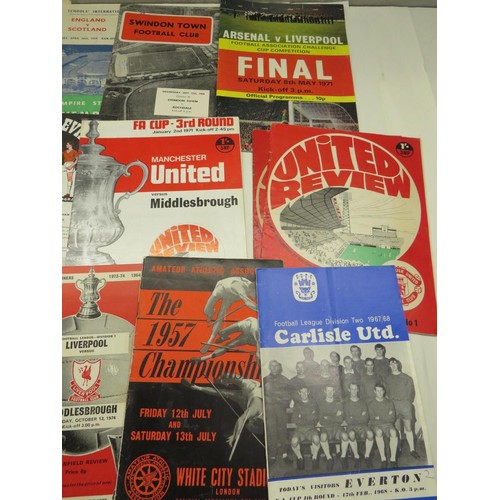 44 - JOBLOT OF 50'S/60'S FOOTBALL PROGRAMMES