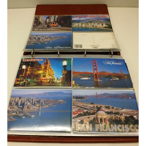 272 - POSTCARD ALBUM OF POSTCARDS INCLUDES AMERICA TWIN TOWERS ETC