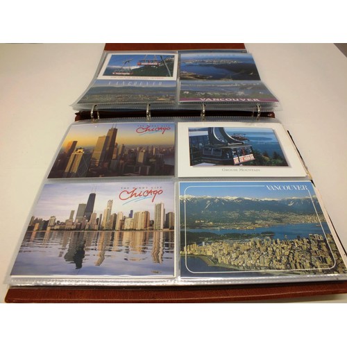 272 - POSTCARD ALBUM OF POSTCARDS INCLUDES AMERICA TWIN TOWERS ETC