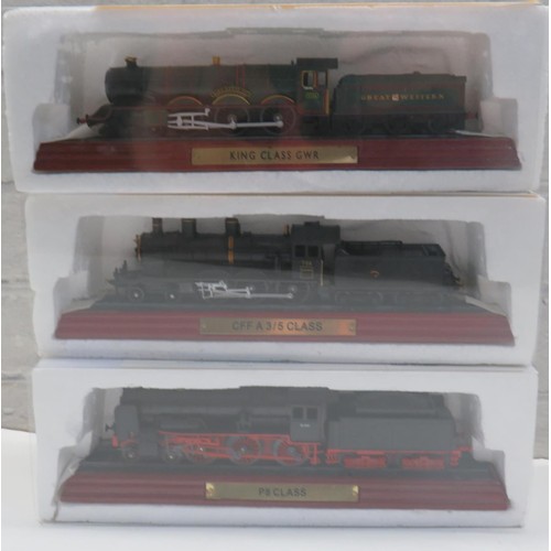 70 - SELECTION OF TRAINS - P8 CLASS, CFF A 3/5 CLASS, KING CLASS GWR