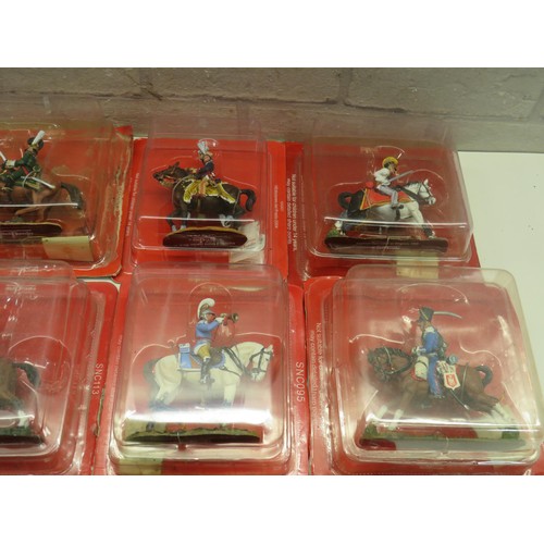 85 - 10 UNOPENED NAPOLEONIC CAVALRY DEL PRADO FIGURES